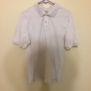 Faded glory white medium collared shirt polo